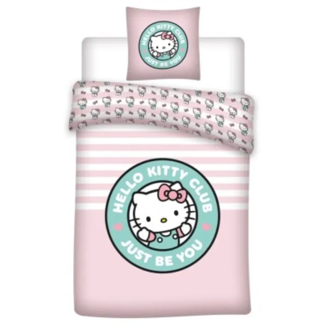 Hello Kitty & Friends Dekbedovertrek Just be You - Eenpersoons - 140 x 200 cm - Polykatoen Roze