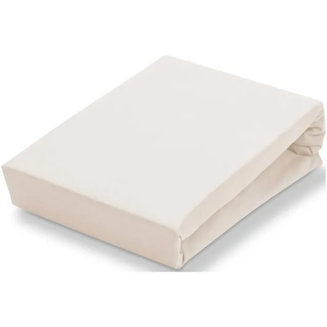 Vandyck katoenen hoeslaken soft stretch naturel