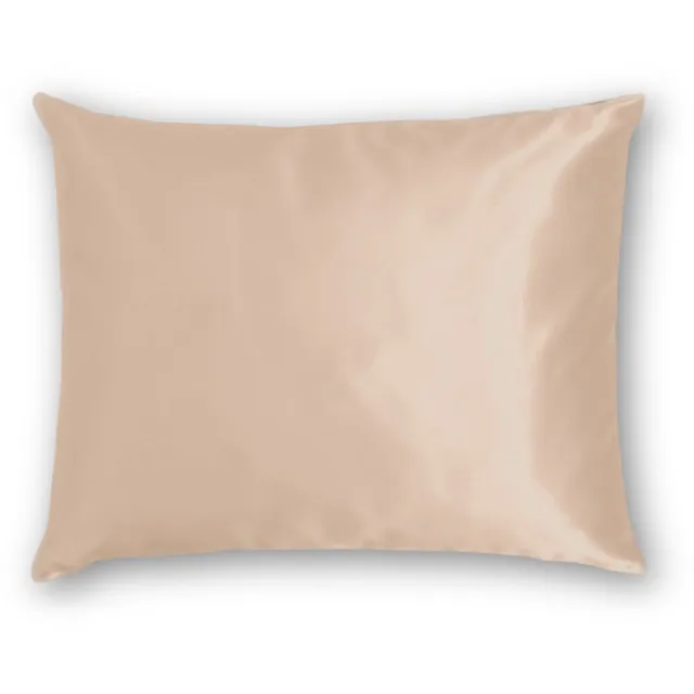 Silk Heaven Zijden kussensloop 80x80cm Donker Champagne Ritssluiting 19 Momme - Kussensloop set - Luxe Silk Kussensloop 100% moerbei zijde - Zijde kussensloop - Silk Heaven - 80x80cm / Ritssluiting