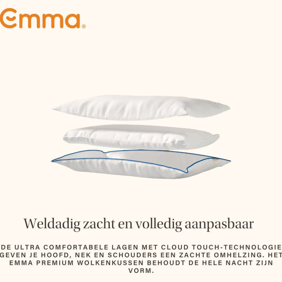 Emma Original Cooling Adapt hoofdkussen wit, foto 7