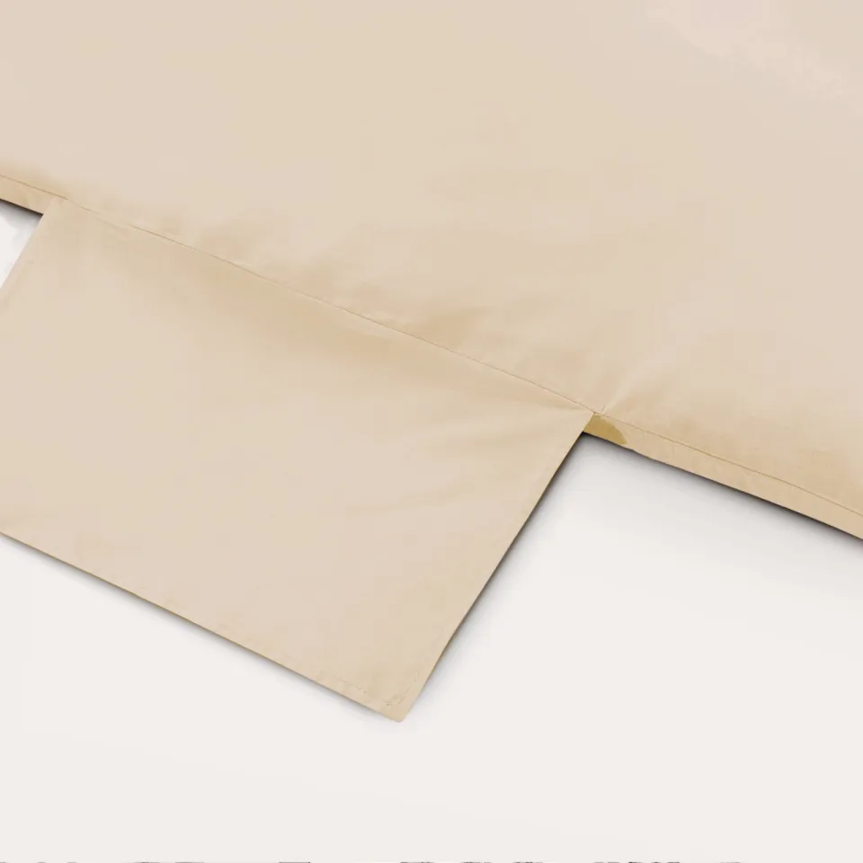 NOUS Kids basis dekbedovertrek 1-persoons (140x200 cm) beige, foto 2