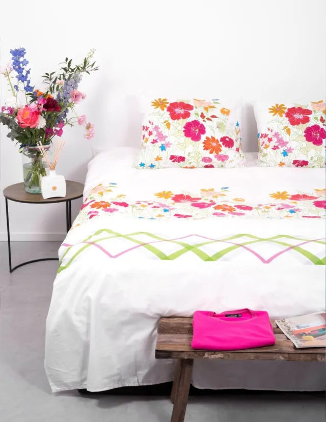 Dreamhouse Dekbedovertrek katoensatijn Pastello 200x200/220 cm Multi