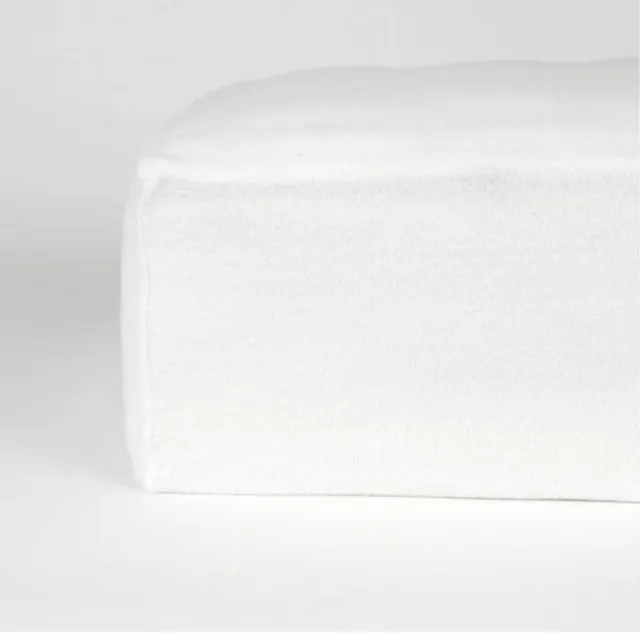 Home bedding Molton Hoeslaken - Rondom Elastiek -2Persoons- Lits-Jumeaux-180x220+40cm Hoekhoogte-Wit