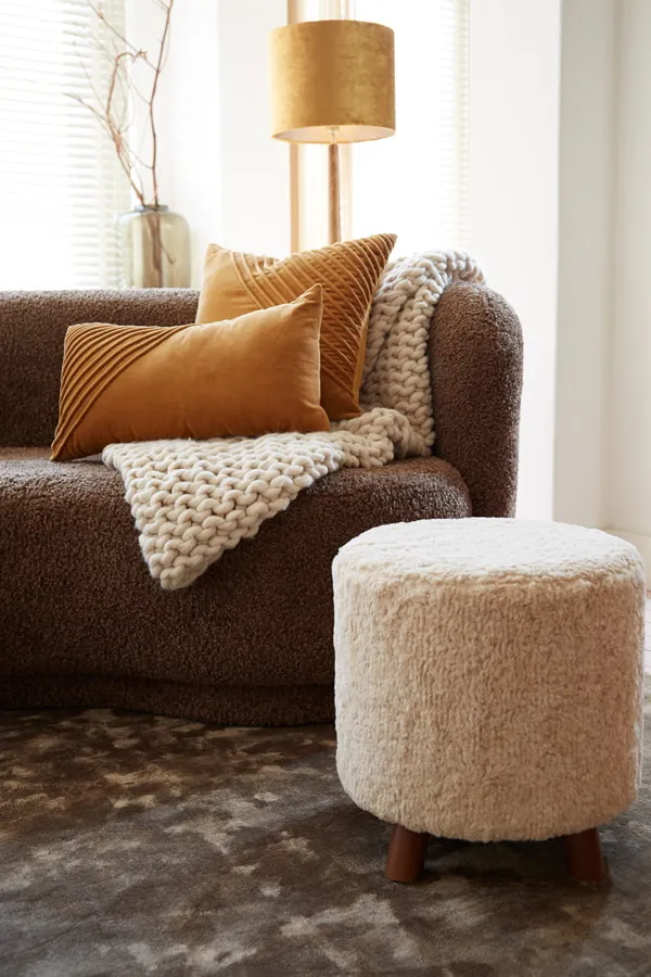Light & Living Plaid 'Knitted', creme, foto 3