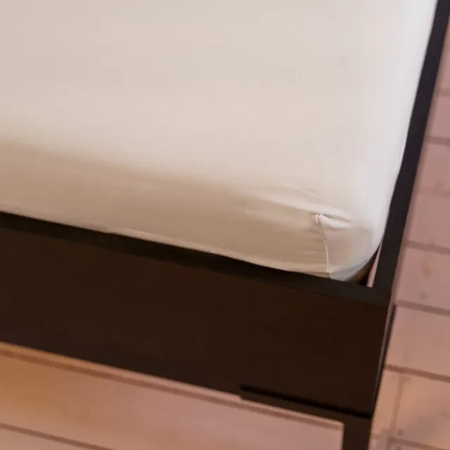 kayori Saiko Topper Hoeslaken Premium Jersey - 80-100x200-220cm - Matrasdikte 12 cm - Biologisch Katoen - Nude