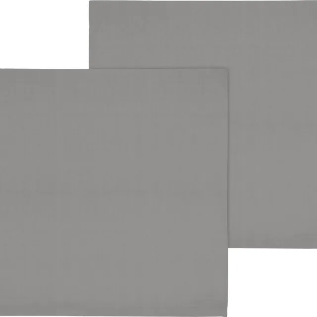 Södahl Calm Kussenhoes 60 x 63 cm 2 stuks Grå Stone Grey