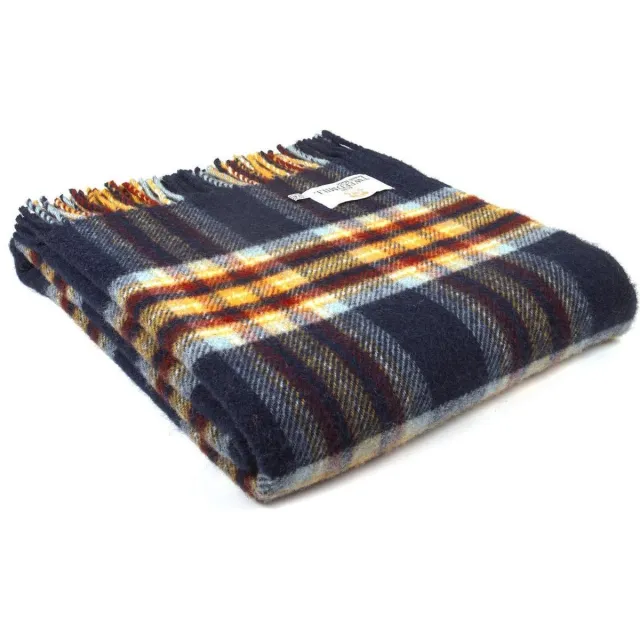 Tweedmill Plaid Tartan Jubilee - 150x183 - Nieuw Wol - Tweedmill UK Blauw