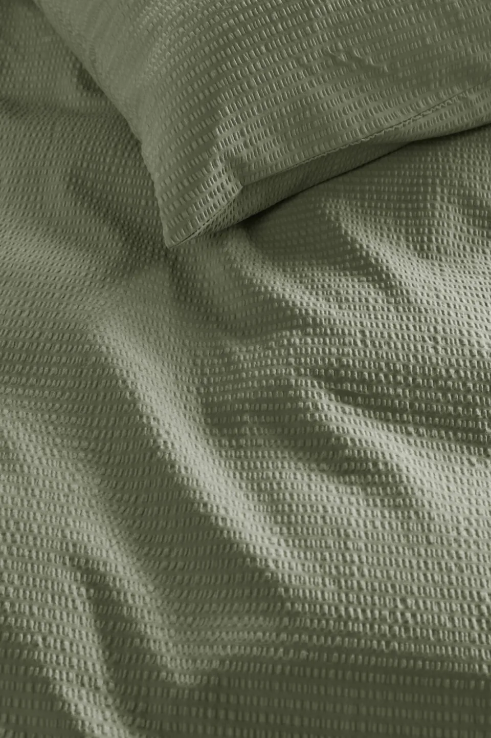 Studio LIVIT seersucker dekbedovertrek lits-jumeaux groen (240x220 cm), foto 5