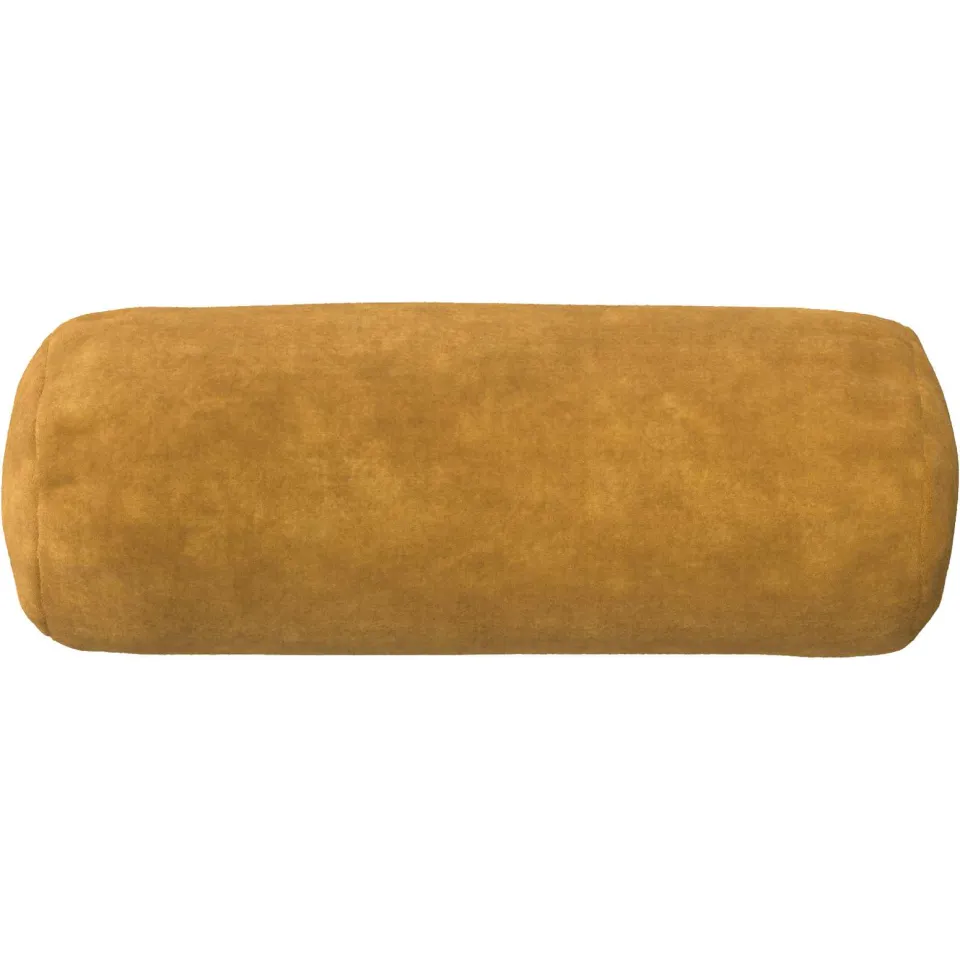 vidaXL Kussensloop 2 st HEERLEN Geel Dia. 15 x 40 cm Microfiber Fleece, foto 3