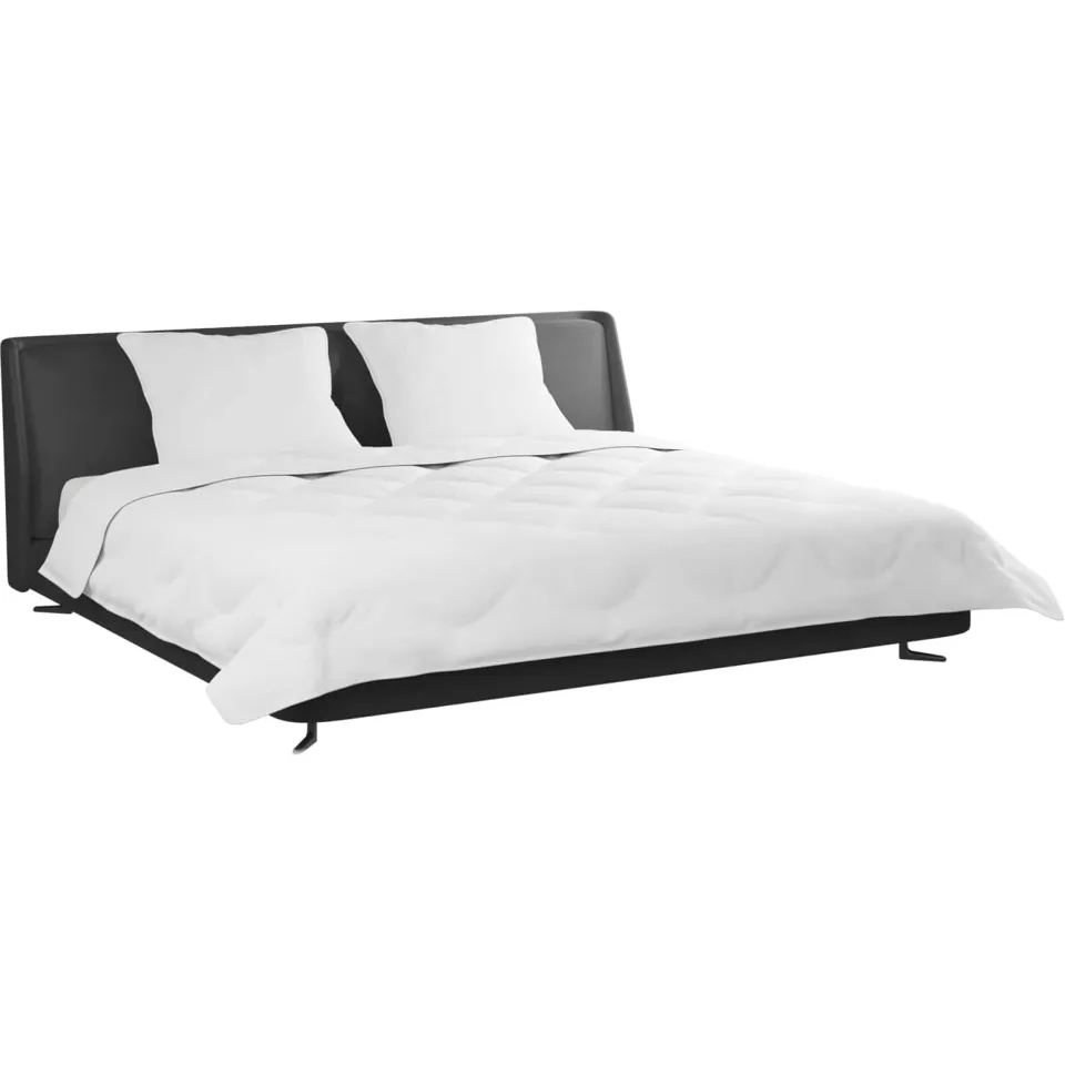 vidaXL Dekbed met Kussens 3 st Wit Microfiber en Dons Feather, foto 2