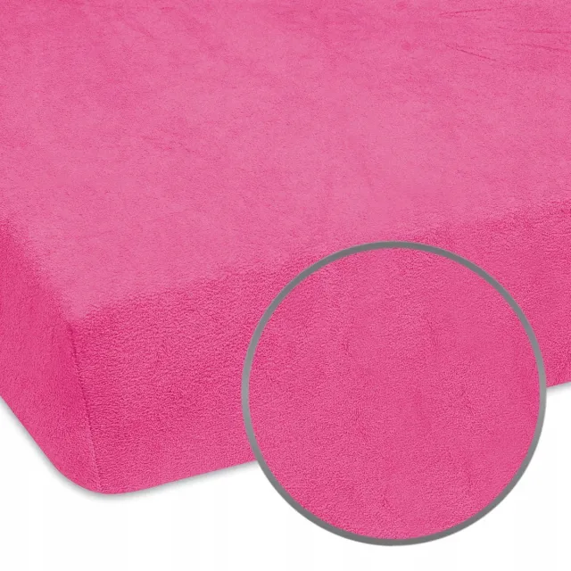 Designpremium Roze Frotte Hoeslaken Kinderen met Elastiek