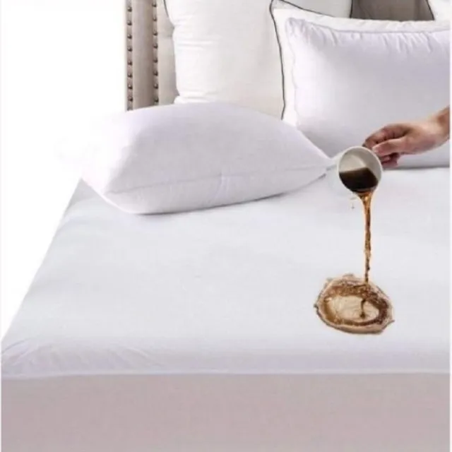 Bed Care Waterdichte Matrasbeschermer - Flanel - 90x200 - 30cm Hoek wit