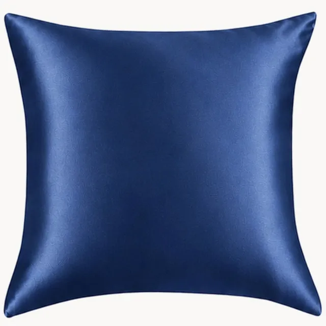 Sichou Kussenhoes Lapis Lazuli van 22 momme 6A premium moerbeizijde satijn Blauw