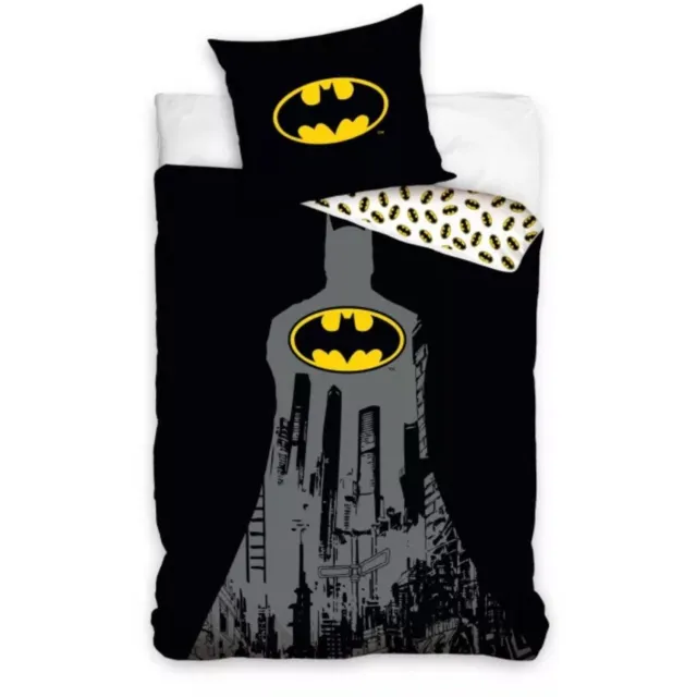 Batman Dekbedovertrek Gotham - 140 x 200 cm - 70 x 90 cm - Katoen Multi