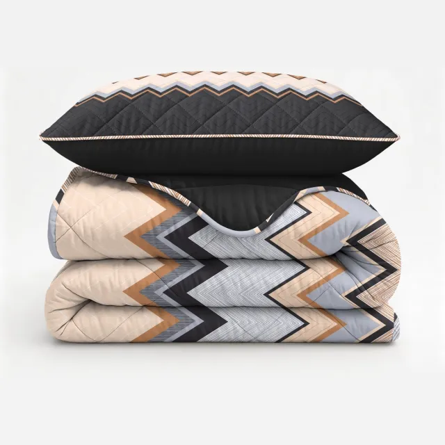 Sleeptime 2 in 1 Dekbed zonder Overtrek Mikas - Dekbed - 140 x 200 cm + 1 x kussensloop 60x70 - Blauw