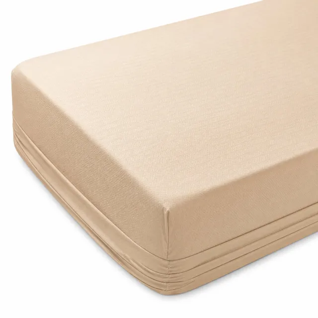 SWGOTA Waterdichte matrasbeschermhoes 153 x 203 cm - Kaki geborstelde stof - Voor matrassen tot 30 cm hoog - 1 stuk