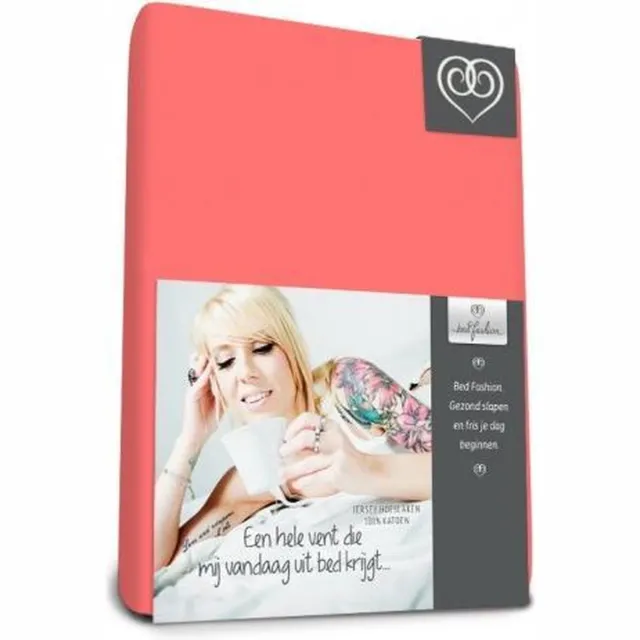 Bed-Fashion jersey hoeslaken Rood - 90 x 200 cm - Rood