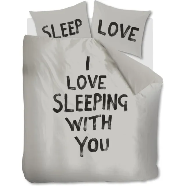 vtwonen Love Sleep dekbedovertrek - Lits-Jumeaux - 240x200/220 - Naturel