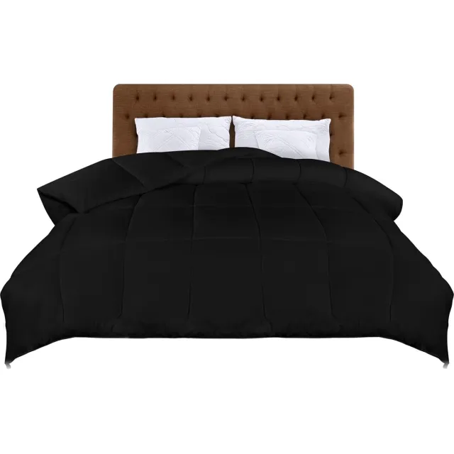 Solacis Dekbed zonder overtrek en wasbaar - Hoesloos - Dekbed - Zonder hoes - Wasbaar - Must have! zwart