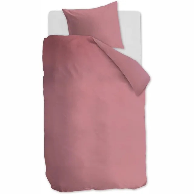 Ambiante Cotton Uni dekbedovertrek - Roze