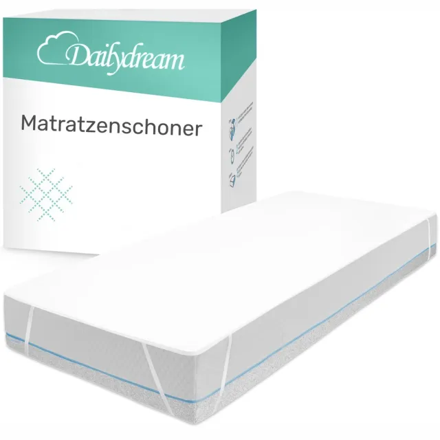 dailydream Waterdichte matrasbeschermer – 180x200 cm – wit – ademend Weiß