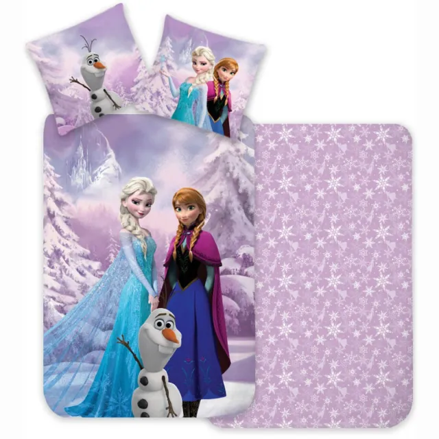 Disney Frozen Frozen peuterdekbedovertrek Snowy- 100 x 135 cm - Katoen Blauw