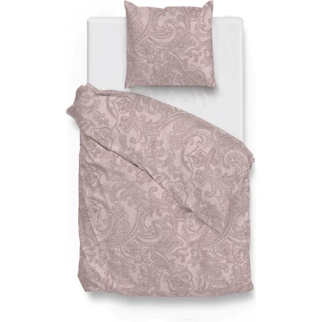 Zohome Dekbedovertrek Paisley-di-Lino - Abstract Bedlinnen - Beige - Dekbedhoes van 100% Katoen