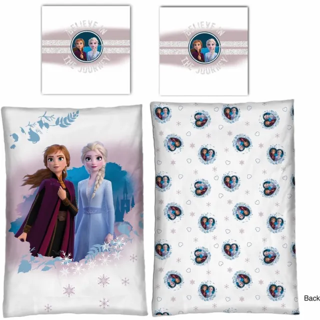 Disney Frozen Dekbedovertrek forest 140 x 200 cm - Polyester Multi Colour