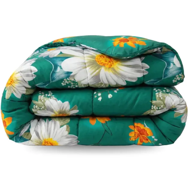 Zelesta Comfort Design Spring Flowers 240x200cm - Dekbed zonder overtrek - Wasbaar hoesloos dekbed - Bedrukt dekbed - Dekbed met print - All Year Winterdekbed & Zomerdekbed
