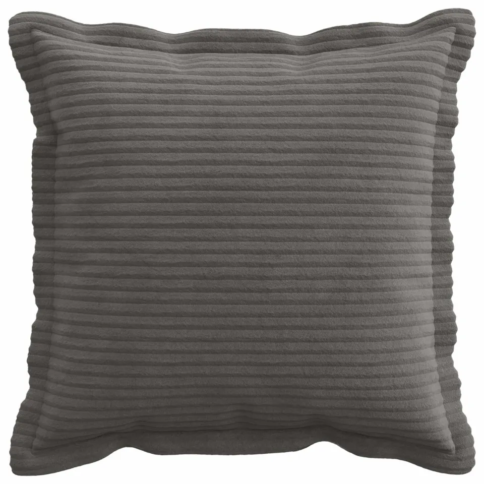 vidaXL Kussensloop 12 st HOUTEN Donkergrijs 45 x 45 cm corduroy