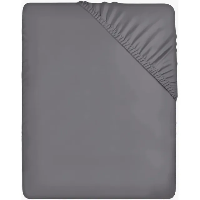Ibenzoa Zacht en Comfortabel Hoeslaken met Diepe Zakken van Microvezel voor Optimaal Slaapcomfort grijs