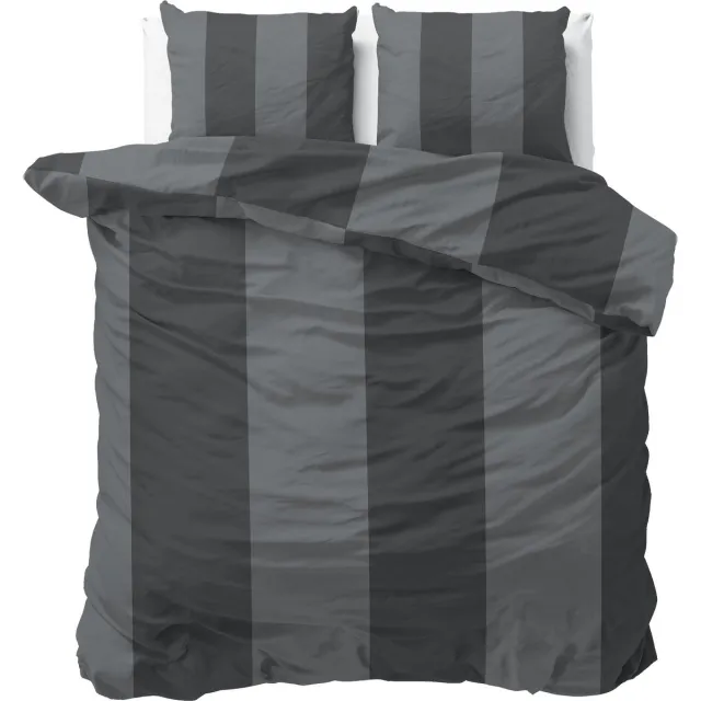 Sleeptime Martin Dekbedovertrek - Lits Jumeaux 240x200/220 cm - Inclusief 2 Kussenslopen 60x70 cm - Grijs