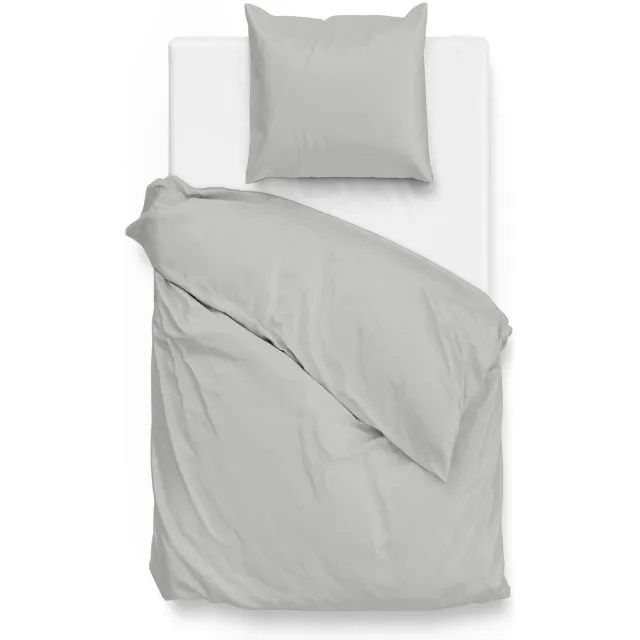 Zohome Satinado Dekbedovertrek - Ash Grey