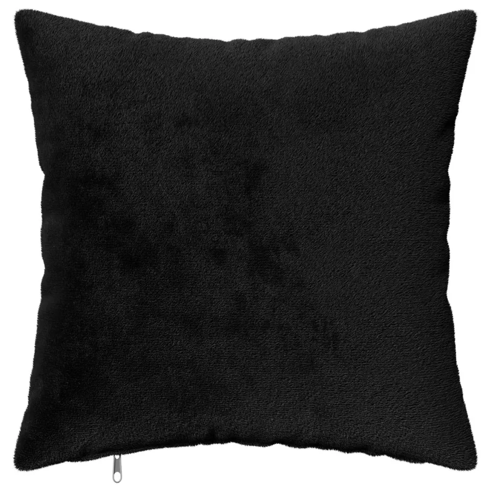 vidaXL Kussensloop 12 st HEERLEN Zwart 45 x 45 cm Flanel