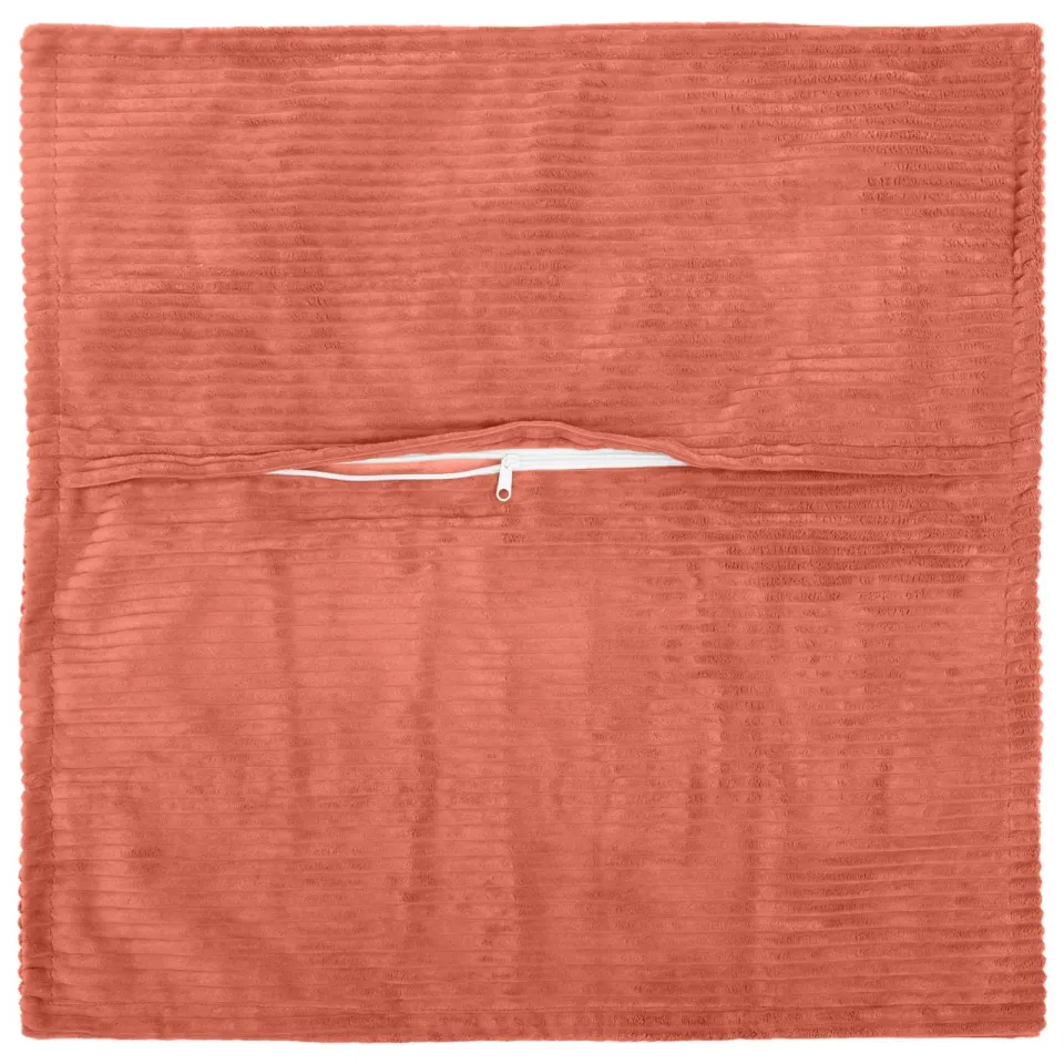 vidaXL Kussensloop 2 st HOUTEN Rood-oranje 50 x 50 cm corduroy, foto 4
