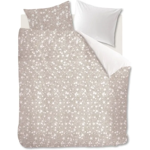 Riviera Maison Rivièra Maison Counting Stars - Dekbedovertrek - Eenpersoons - 140x200/220 cm + 1 kussensloop 60x70 cm - Zilver