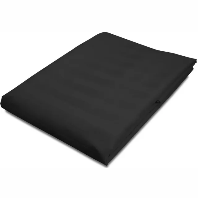Darymex Zwart Bamboe Katoen Hoeslaken Strepen 160x240 cm