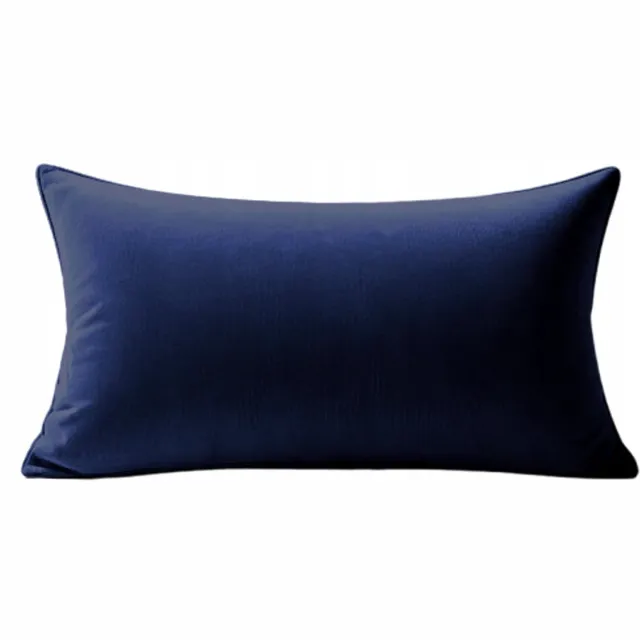 MMO-EURO Martyna Opiełka Decoratieve Kussenhoes velours - marineblauw, 45x25 cm