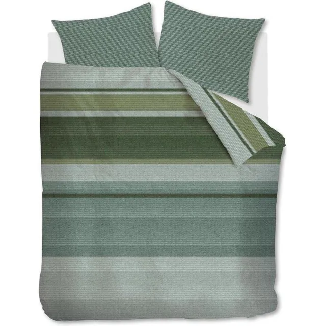 At Home by BeddingHouse Comprise Dekbedovertrek - Lits-jumeaux - 240x200/220 cm - Groen Green