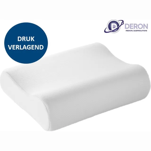 Deron Prestige Nekrolkussen 64 cm Medium incl. DD-hoes 38x64x10 wit