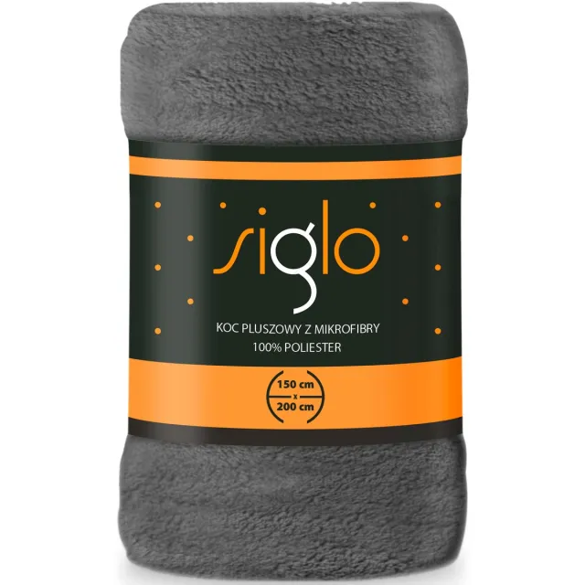 Faro Fleece deken 150 x 200 cm (donkergrijs) (polyester)