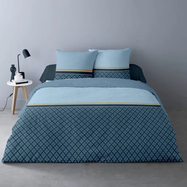 Better Nights Dekbedovertrek Arty 200x200 Sky Blue - Blue blauw