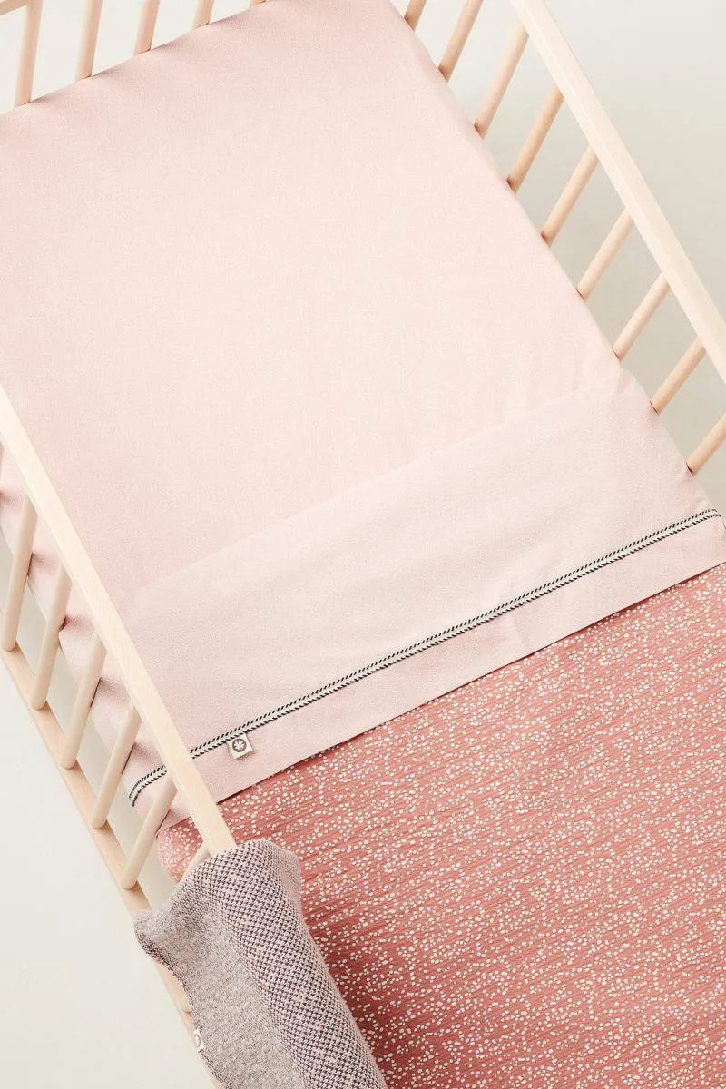 Noppies Baby Comfort Tiny Dot poplin wieglaken Misty Rose, foto 3