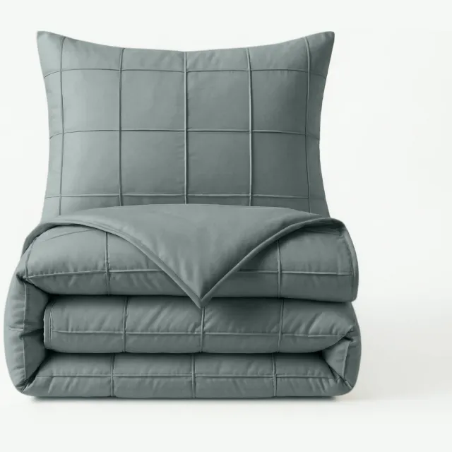 Sleeptime polyester dekbedovertrek lits-jumeaux groen