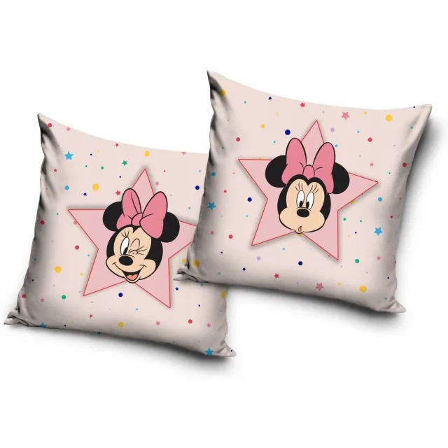 Disney Minnie Minnie Mouse Kussensloop 40x40 cm - Zacht Velvet, Kinderen Multicolor