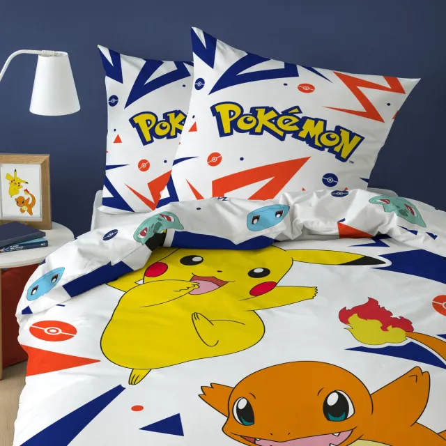 Pokémon Dekbedovertrek Ziggy - Eenpersoons - 140 x 200 cm - Katoen Multi