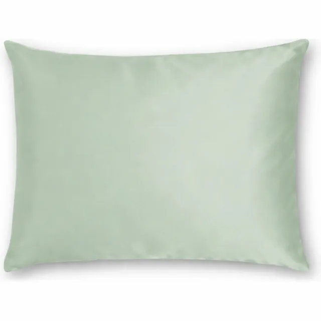 Silk Heaven Zijden kussensloop 50x60cm Soft Sage ritssluiting - 22 Momme - 100% moerbeizijde - Silk Heaven - 50x60cm / Ritssluiting Saliegroen