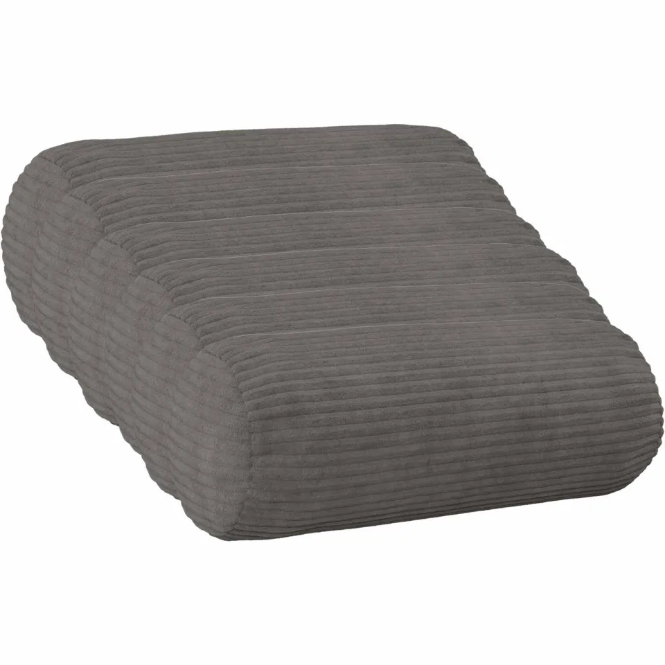 vidaXL Kussensloop 6 st HEERLEN Donkergrijs Dia. 15 x 40 cm corduroy