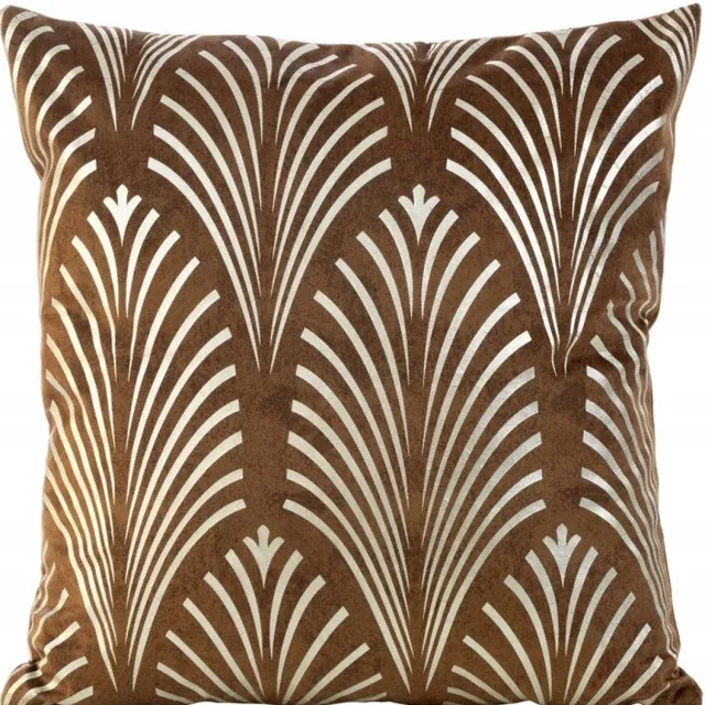 BLINK27 Decoratieve Kussenhoes BLINK27 45x45 cm Bruin - Zacht Velours