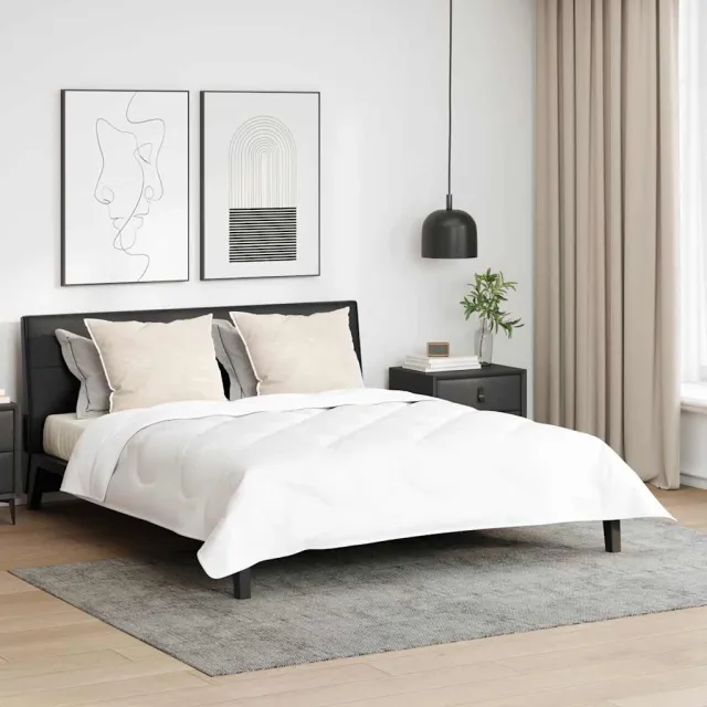 vidaXL Hoofdkussen 2 st 80 x 60 x 20 cm Polyester Wit